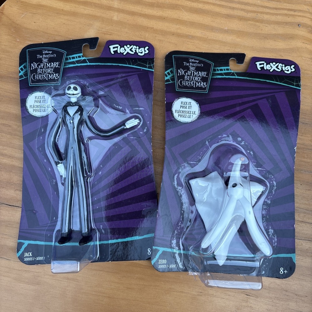 The Nightmare B Christmas FleXfigs JACK  SKELLINGTON / ZERO Series 1 Flex & Pose